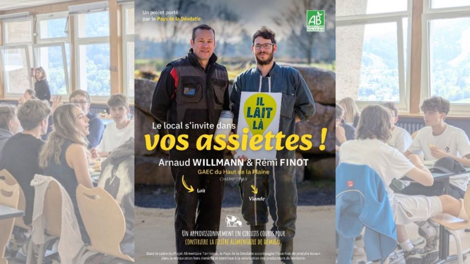 Approvisionnement en viande bovine locale BIO à la cité scolaire La Haie Griselle de Gérardmer