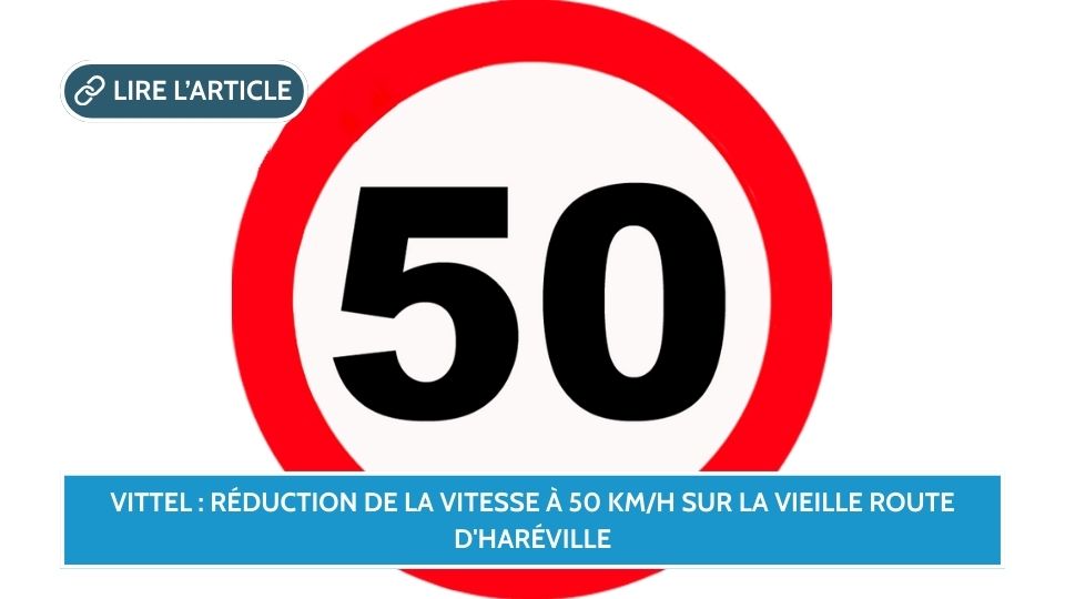 Vittel : réduction de la vitesse à 50 km/h sur la vieille route d'Haréville
