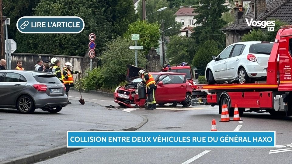 Collision entre deux véhicules rue du Général Haxo