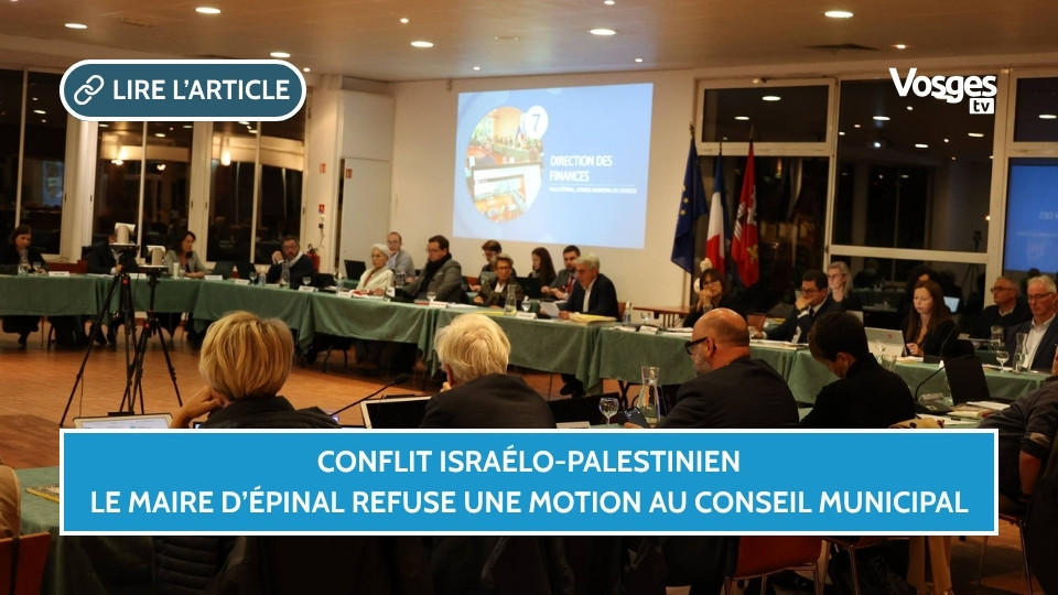 Conflit israélo-palestinien : le maire d’Épinal refuse une motion au Conseil municipal