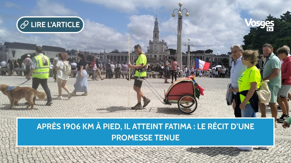 Après 1906 km à pied, il atteint Fatima : le récit d’une promesse tenue