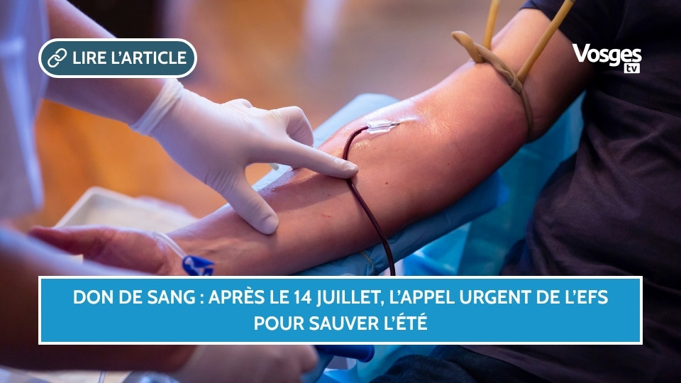 Don de sang : après le 14 juillet, l’appel urgent de l’EFS pour sauver l’été