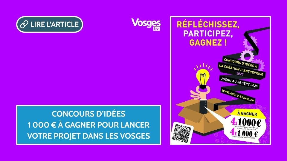 Concours d’idées : 1 000 € à gagner pour lancer votre projet dans les Vosges