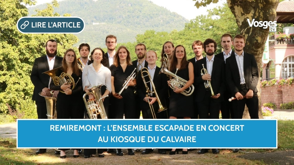 Remiremont : l’ensemble Escapade en concert au kiosque du Calvaire