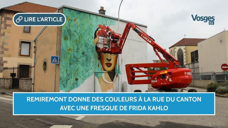 Remiremont donne des couleurs à la rue du Canton avec une fresque de Frida Kahlo