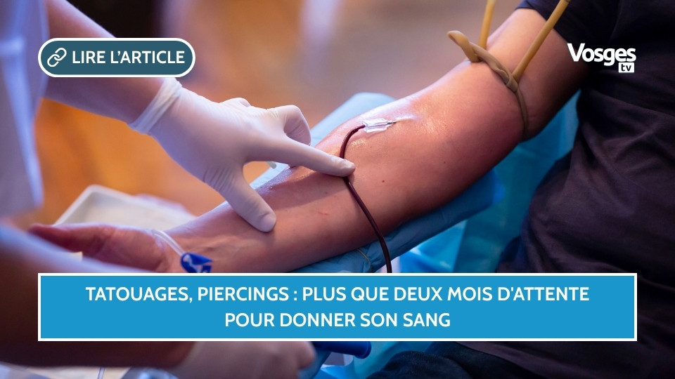 Tatouages, piercings : plus que deux mois d'attente pour donner son sang