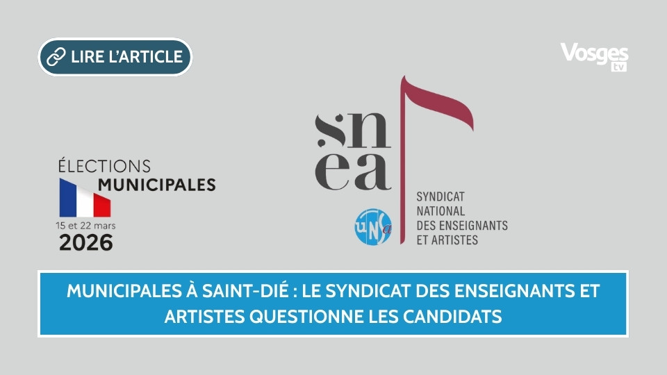 Municipales à Saint-Dié : le syndicat des enseignants et artistes questionne les candidats
