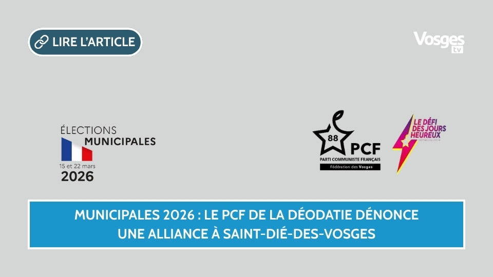 Le PCF de la Déodatie dénonce une alliance à Saint-Dié-des-Vosges