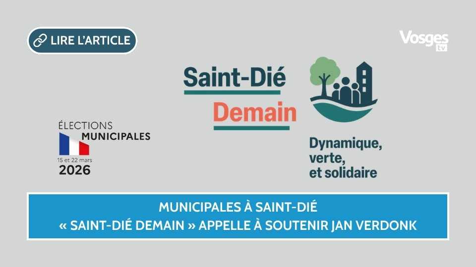 Municipales à Saint-Dié : « Saint-Dié Demain » appelle à soutenir Jan Verdonk