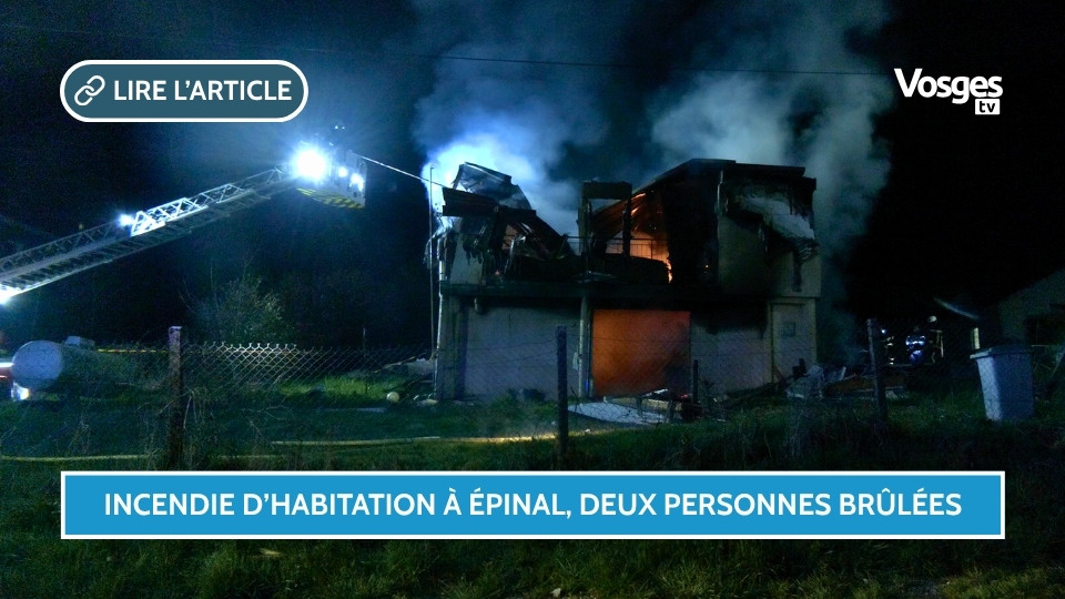 Incendie d’habitation à Épinal, deux personnes brûlées