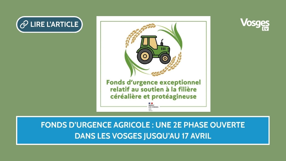 Fonds d’urgence agricole : une 2e phase ouverte dans les Vosges jusqu’au 17 avril