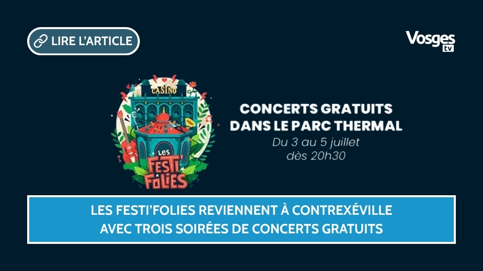 Les Festi’Folies reviennent à Contrexéville avec trois soirées de concerts gratuits