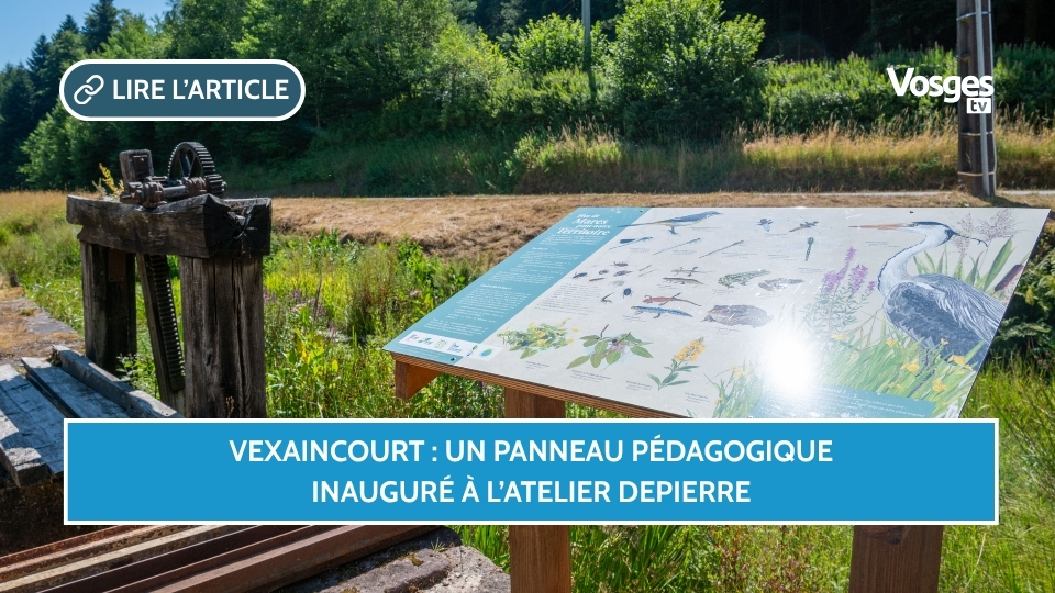 Vexaincourt : un panneau pédagogique inauguré à l’Atelier Depierre