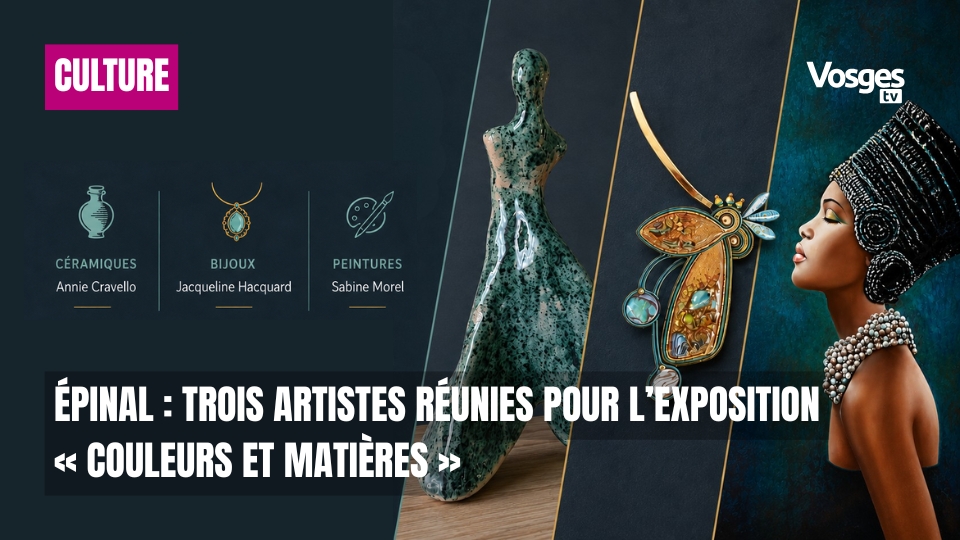 Épinal : trois artistes réunies pour l’exposition « Couleurs et matières »