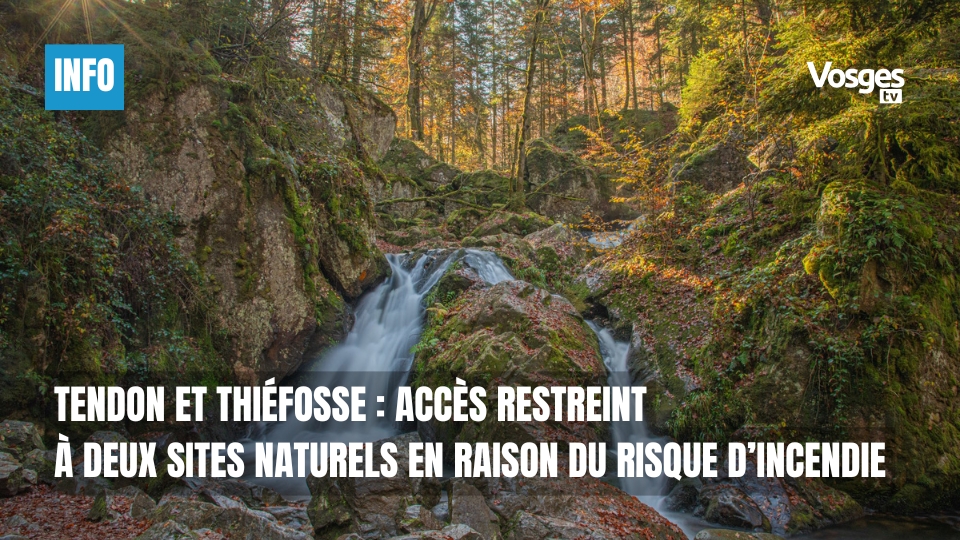 Tendon et Thiéfosse : accès restreint à deux sites naturels en raison du risque d’incendie