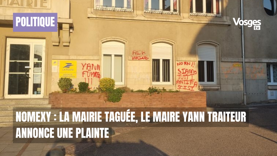 Nomexy : la mairie taguée, le maire Yann Traiteur annonce une plainte