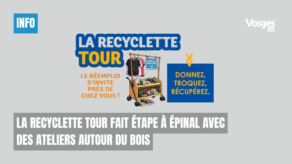 La Recyclette Tour fait étape à Épinal avec des ateliers autour du bois