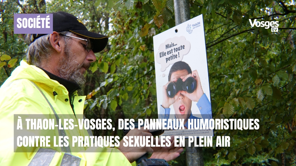 À Thaon-les-Vosges, des panneaux humoristiques contre les pratiques sexuelles en plein air